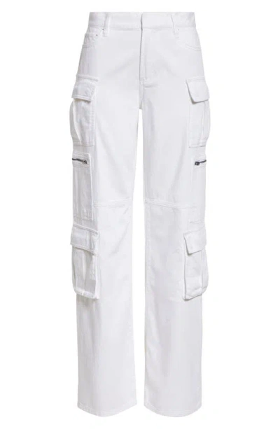 Shop Alice And Olivia Olympia Mr. Baggy Cargo Pants In White
