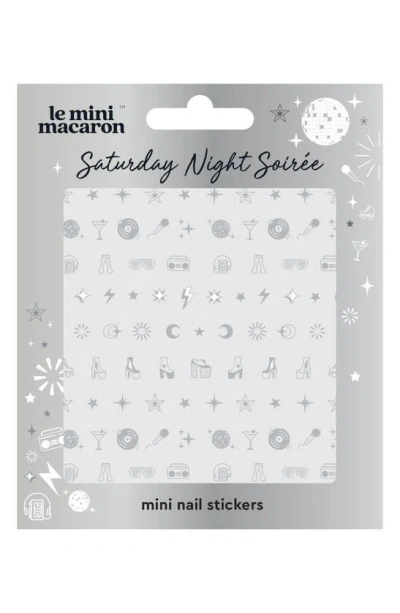 Shop Le Mini Macaron Mini Nail Stickers In Grey