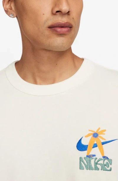 Shop Nike Max90 Embroidered Graphic T-shirt In Pure