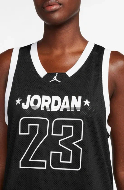 Shop Jordan 23 Mesh Tank In Black/ White/ White