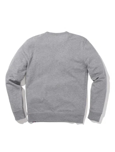 Faherty Nashville Long-sleeve Terry Crewneck T-shirt In Grey Heather