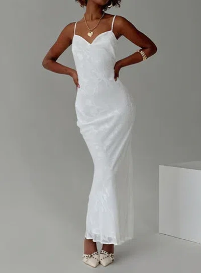 Shop Princess Polly Naeema Maxi Dress In White