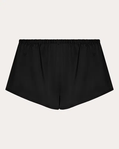 Shop Asceno Women's Venice Pajama Shorts In Black