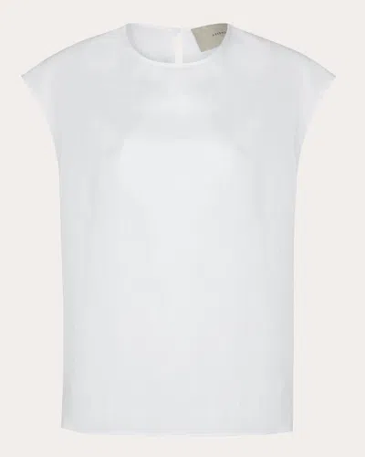 Shop Asceno Women's Dasha Linen Top In White