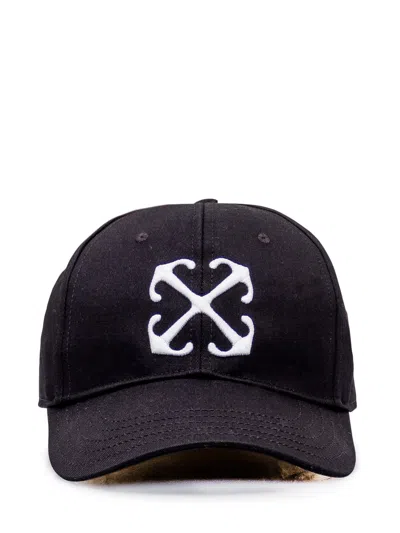 Shop Off-white Arrow Cap In Black White