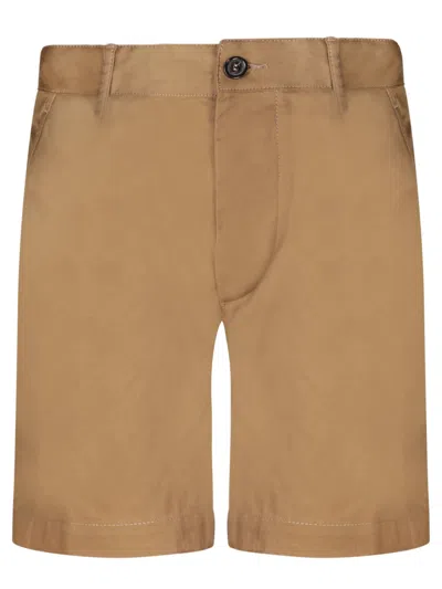 Shop Dsquared2 Caten Bros Marine Blue Shorts In Brown