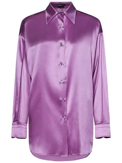 Shop Tom Ford Shirt In Purple