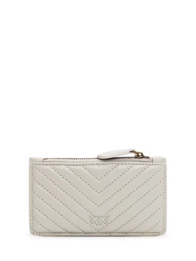 Shop Pinko Card Holder With Logo In White