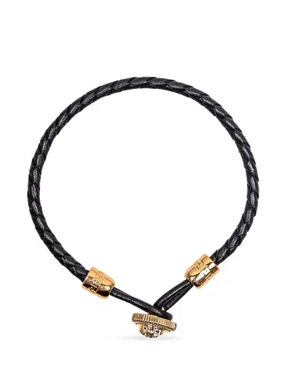 Shop Versace Biggie Jellyfish Bracelet In Black