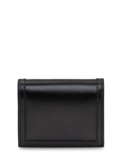 Shop Versace Greek Goddess Wallet In Black