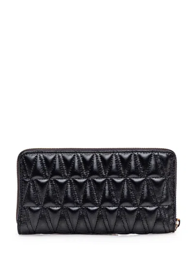 Shop Versace Virtus Wallet In Black