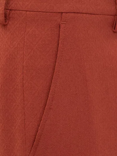 Shop Etro Fuji Pants In Red