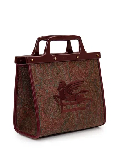 Shop Etro Love Trotter Shopping Bag In Brown