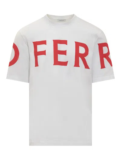 Shop Ferragamo Manifesto T-shirt In White