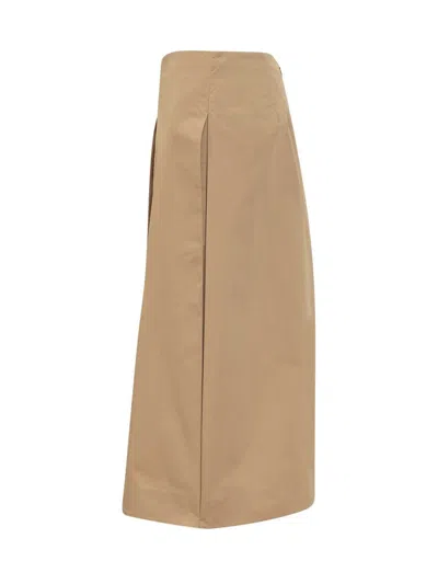 Shop Tory Burch Pleated Skirt In Brown