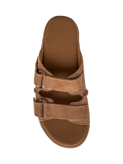 Shop Ugg Goldenstar Sandal In Beige