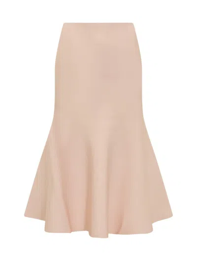Shop Victoria Beckham Flared Skirt In Pink
