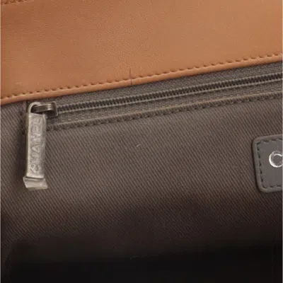 Pre-owned Chanel Boy Beige Leather Shopper Bag ()