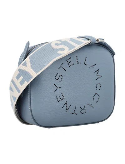 Shop Stella Mccartney Stella Logo Small Bag In Blue Grey