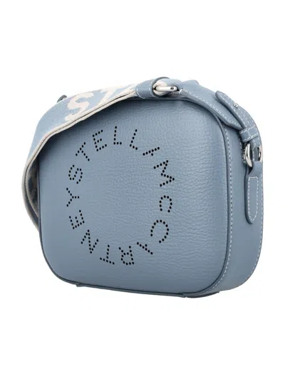 Shop Stella Mccartney Stella Logo Small Bag In Blue Grey