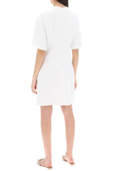 Shop Valentino Garavani "structured Couture Mini Dress In In White