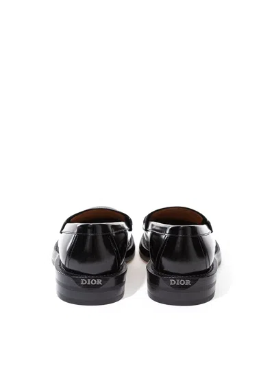 Shop Dior Carlo Black Leather Classic Men's Loafer