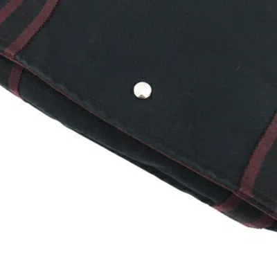 Shop Hermes Hermès Besace Pm Burgundy Cotton Shoulder Bag ()