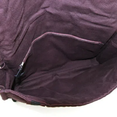 Shop Hermes Hermès Besace Pm Burgundy Cotton Shoulder Bag ()