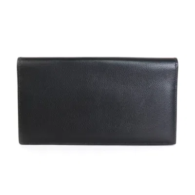 Shop Hermes Hermès Mc3 Black Leather Wallet  ()