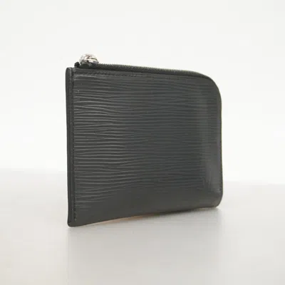 Pre-owned Louis Vuitton Porte Monnaie Zippy Black Leather Wallet  ()