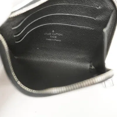 Pre-owned Louis Vuitton Porte Monnaie Zippy Black Leather Wallet  ()