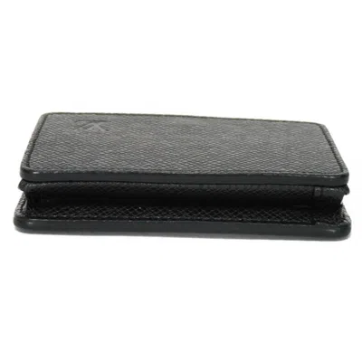 Pre-owned Louis Vuitton Porte-monnaie Black Leather Wallet  ()