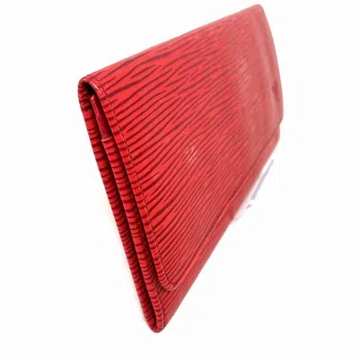 Pre-owned Louis Vuitton Sarah Red Leather Wallet  ()