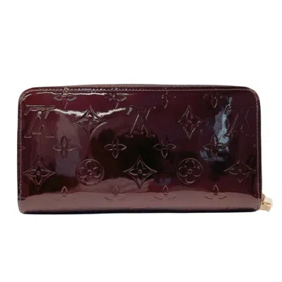 Pre-owned Louis Vuitton Zippy Wallet Burgundy Patent Leather Wallet  ()