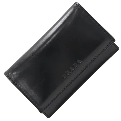 Shop Prada -- Black Leather Wallet  ()