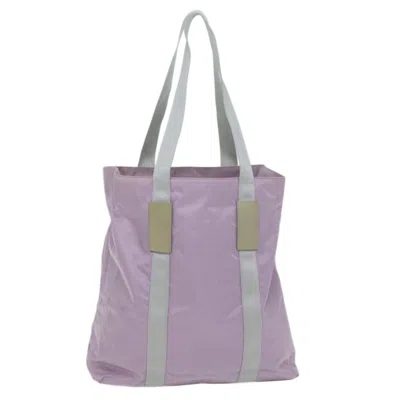 Shop Prada Tessuto Purple Synthetic Tote Bag ()