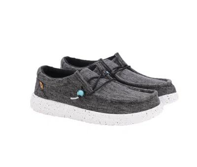 Lamo Paula Elastic Tie Loafer In Dark Grey In Grey