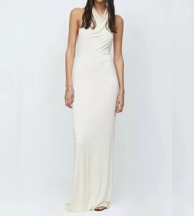 Shop Bec & Bridge Ariel Halter Maxi Dress In Cream In White