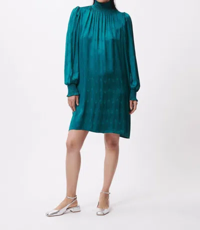 Shop Frnch Ewa Dress In Turquoise In Blue