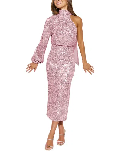 Shop Silvia Rufino Sequin Dress In Pink