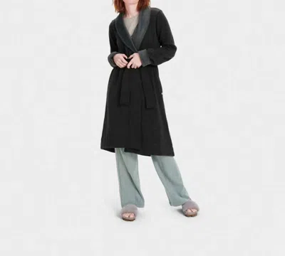 Shop Ugg Women's Duffield Ll Robe In Black Heather
