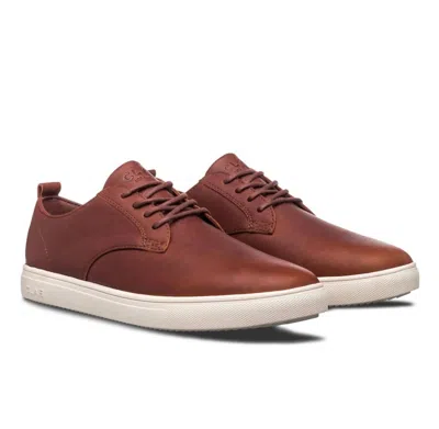 Shop Clae Men's Ellington Leather Sneaker In Chestnut In Brown