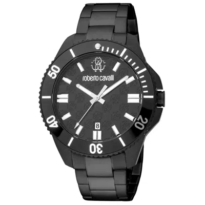 Shop Roberto Cavalli Men's Classic Black Dial Watch