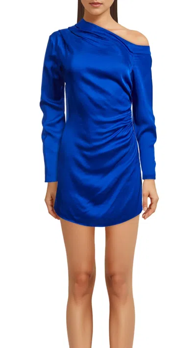 Shop A.l.c Jamie Dress In Cyan In Blue
