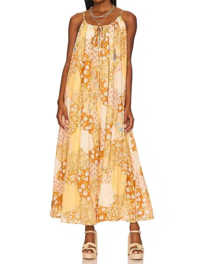 Shop Spell Freda Strappy Maxi Dress In Amber In Orange