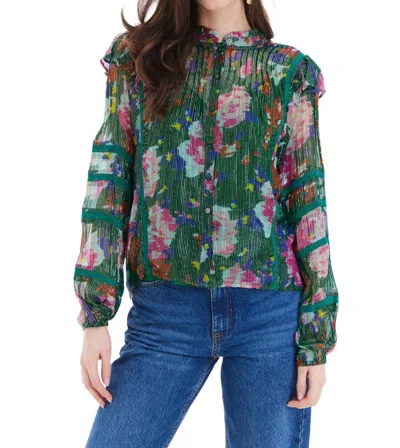 Shop Allison New York Sophia Blouse In Poppy In Multi