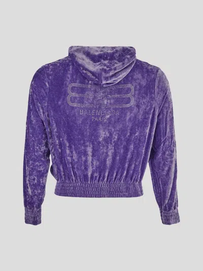 Shop Balenciaga Sweaters In Purple