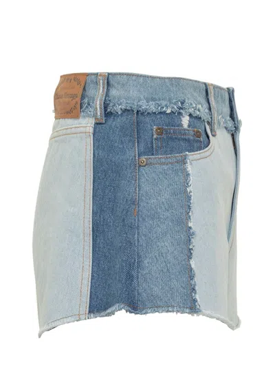 Shop Chiara Ferragni Denim Shorts In Blue
