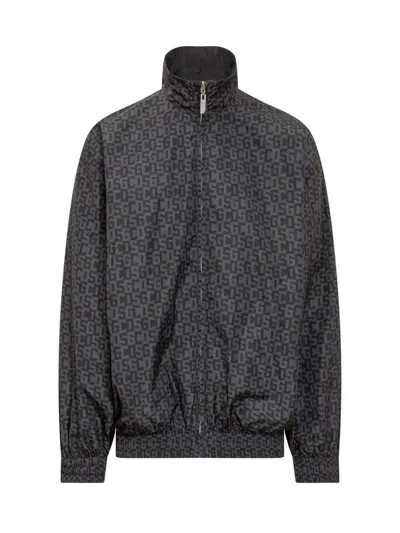 Gcds Reversible Lightweight Windproof Jacket In Black