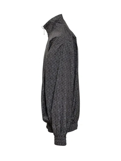 Gcds Reversible Lightweight Windproof Jacket In Black